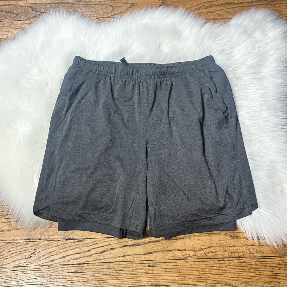 Spyder Gray Athletic Shorts Lightweight Elastic Waistband